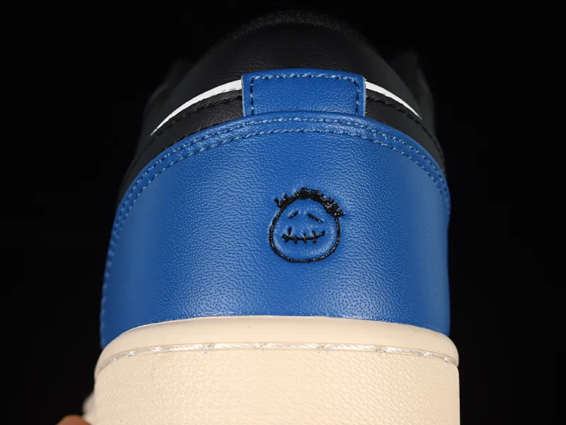 All categories Air Jordan Jordan series basketball shoes Air Jordan 1 Low Air Jordan 1 Low AJ1 Joe 1 black and blue Grimace DM7078-110